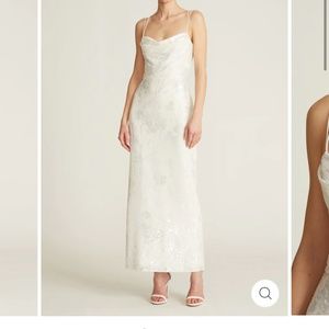 Theia Couture SAYLOR SEQUIN COWL DRESS